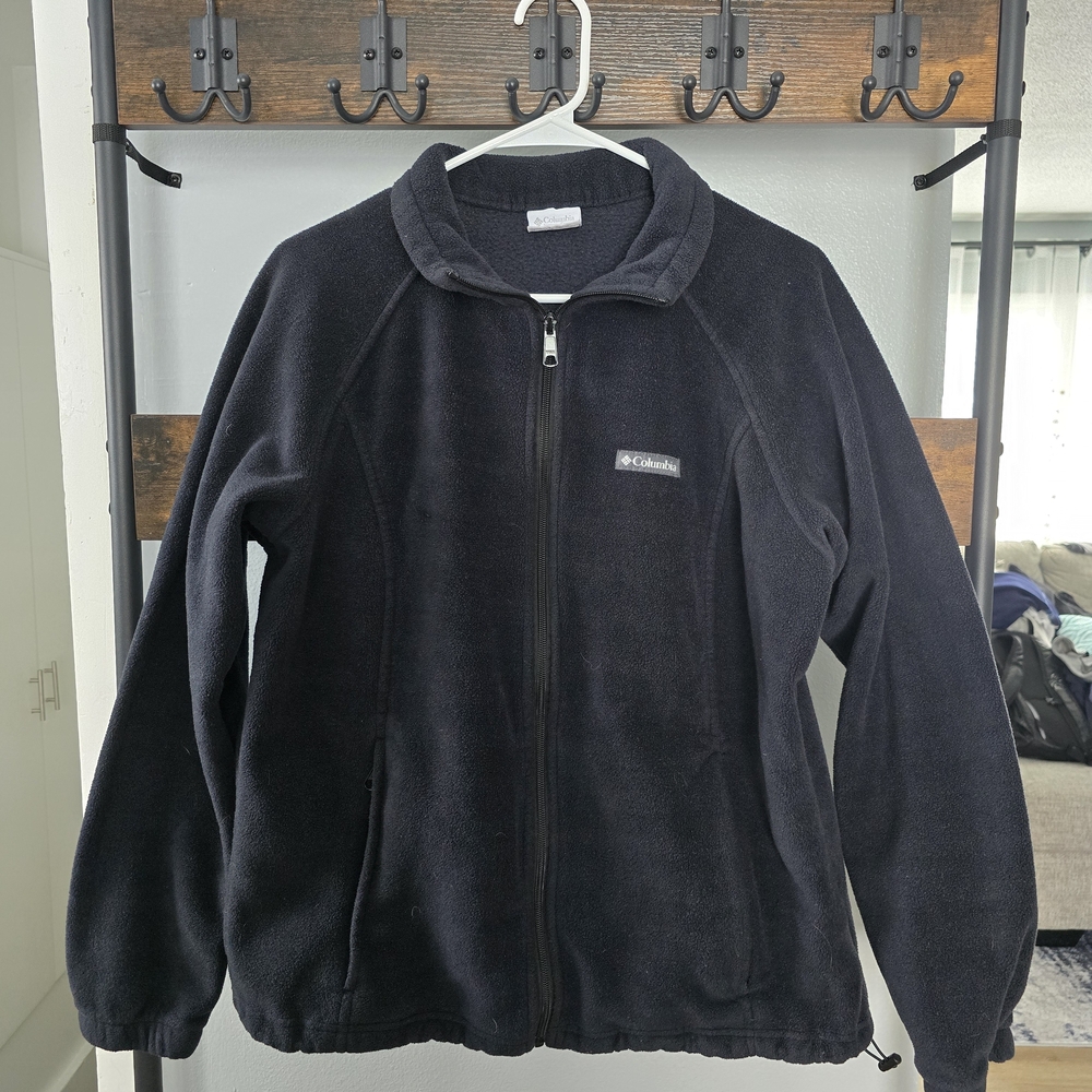 Columbia Black Full-Zip Fleece Jacket